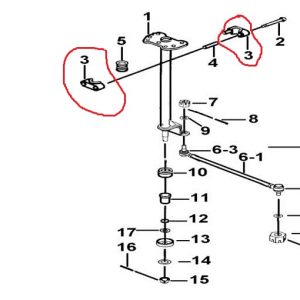 Distanziale piantone sterzo Quad TGB Blade-Target