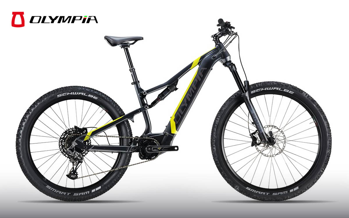 E-Bike Olympia EX900 Sport - nero-giallo